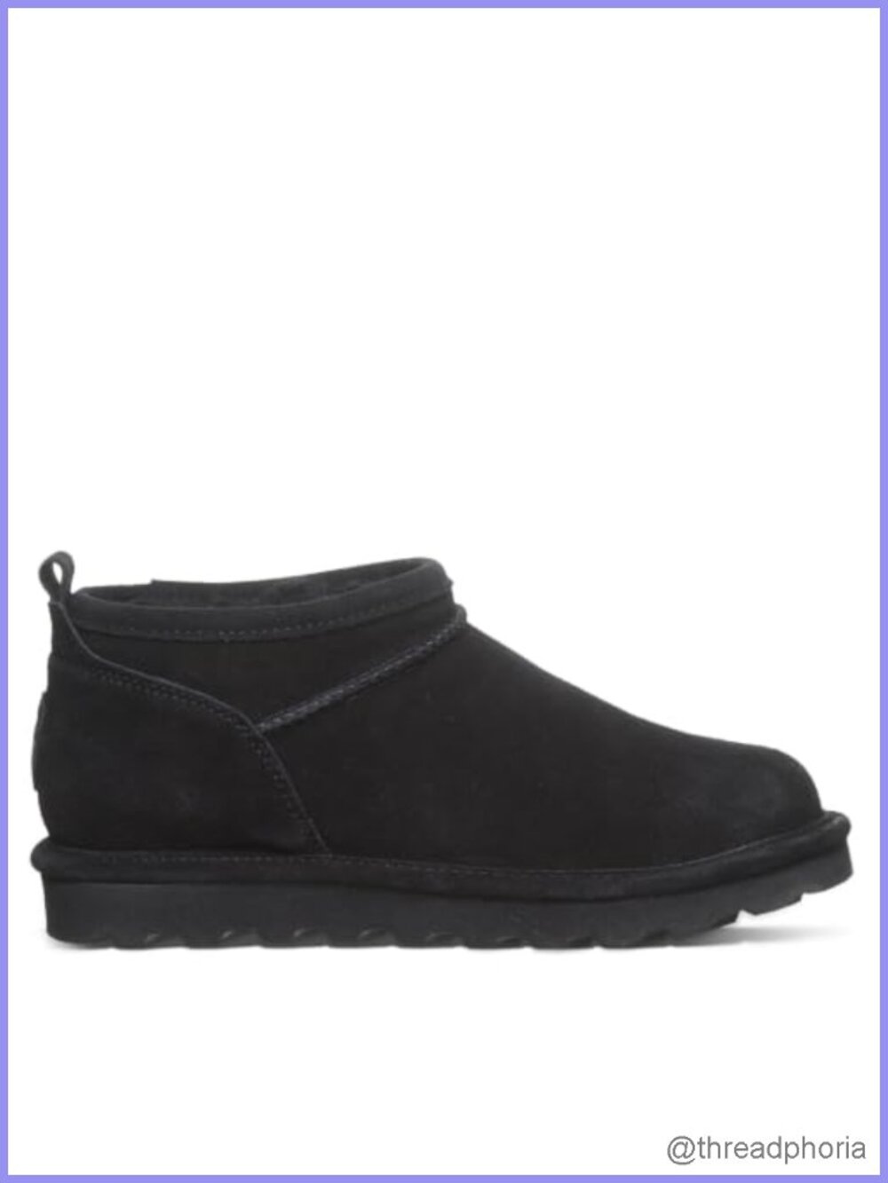 BEARPAW Women's Ankle Boot Suede Slip On Winter Boot with Sheepskin Lining